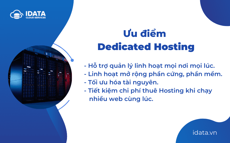 Ưu điểm của Dedicated Hosting Server