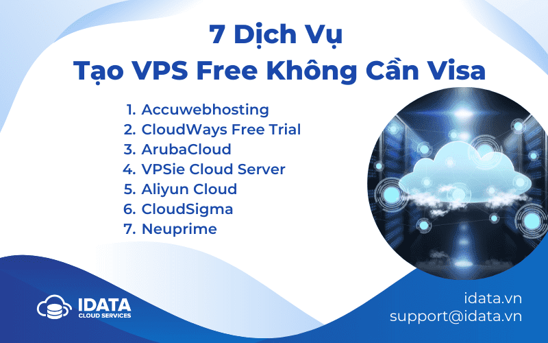7 dịch vụ tạo VPS Free không cần Visa